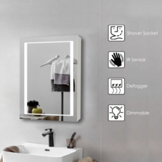 Shine Led Mirror Cabinet Single Door - 500mm