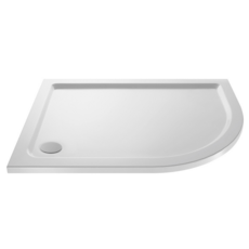 Left Hand Offset Quadrant Shower Tray - 1200mm x 800mm