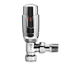 Kartell Chrome Thermostatic Valve Angled - TRVRAC