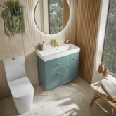 Tavistock Portrait 600 x 700mm Mirror Cabinet - Brushed Brass