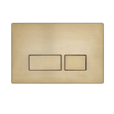 Tavistock Square Flush Plate - Brushed Brass