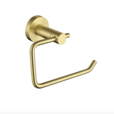 The White Space Toilet Roll Holder - Brushed Brass