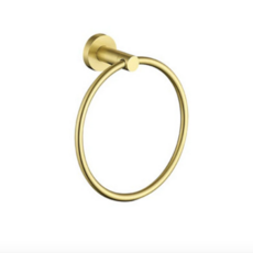 The White Space Towel Ring - Brushed Brass