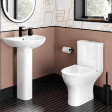 Trend Close Coupled Toilet With Rimless Seat