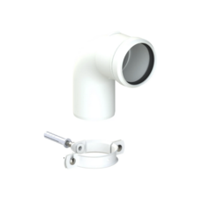 Vaillant White 87 Degree Plume Elbow