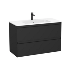 Roca Tenue 1000mm 2 Drawer Vanity Unit & Basin - Black
