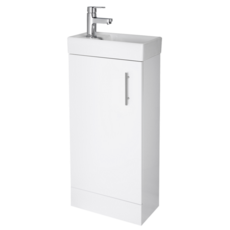 Floor Standing Compact Vanity Unit with Basin - 400mm