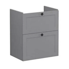Vitra Root Classic 60cm Sink Unit, Two Drawers - Matt Grey Vitra Root Classic 60cm Sink Unit, Two Drawers - Matt Grey