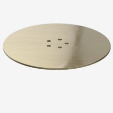 Viva Sanitary Brushed Brass Metal Shower Trap Dome
