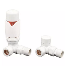 White Corner Trv Thermostatic Radiator Valve