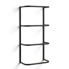 Wall Mountable Towel Holder - Matt Black