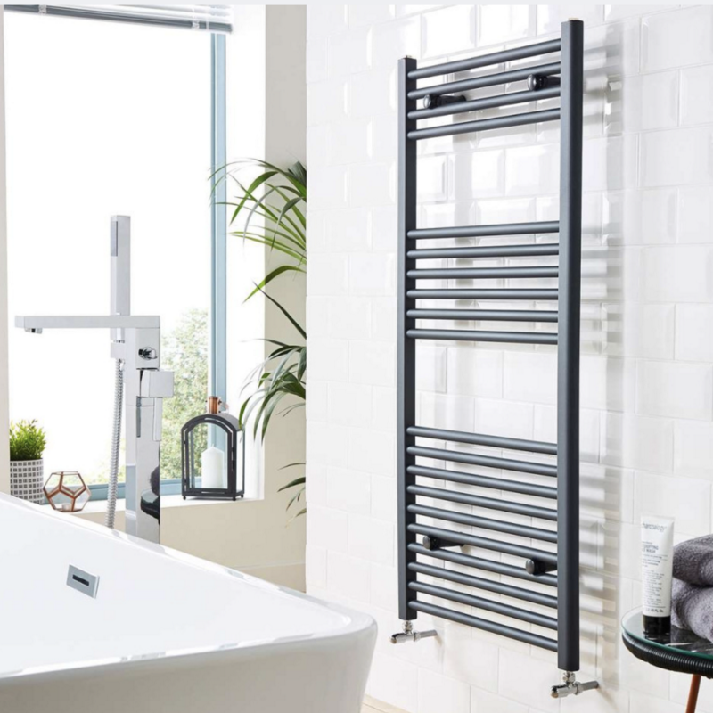 Kartell K Rail Straight Towel Rail 400Mm X 1200Mm Anthracite
