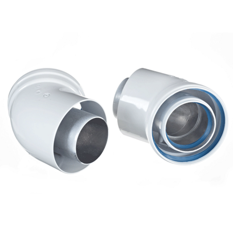 Baxi/Main Multifit 60/100 Pair Of 135 Deg Flue Bends