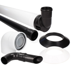 Baxi Multifit 60Mm Black Plumet Kit W/ Flue