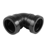 Pushfit Waste 40Mm 90Deg Knuckle - Black