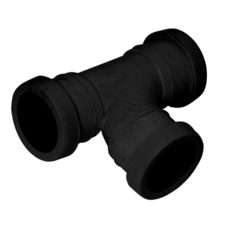 Pushfit Waste 40Mm Tee - Black