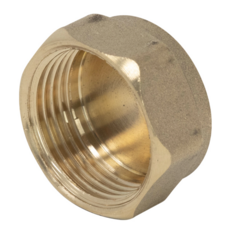 1 1/2" Brass Blanking Cap