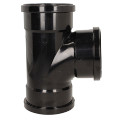Solvent Weld Triple Socket Branch 92.5Deg 110Mm - Black
