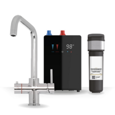 Brewmaster Chrome 3-1 Square Tap With Digital Tank