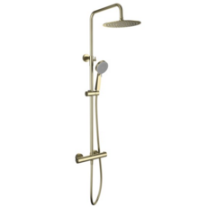 The White Space Yes Bar Shower - Brushed Brass