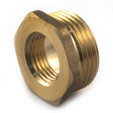 Brass Hexagon Bush - 1/4" X 1/8"