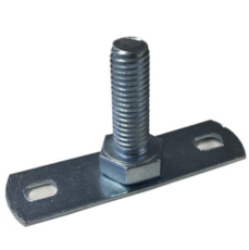 Male Steel Back Plates For Rubber Lined Clips