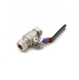 Lever Ball Valve Black Handle - 22Mm