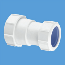 McAlpine 1.25" x 40mm Euro Straight Connector - ST28L-ISO