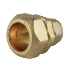 20mm MDPE X 15mm Coupler (Copper)