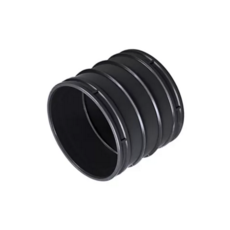 Solvent Weld Double Socket Coupler 110Mm -  Black