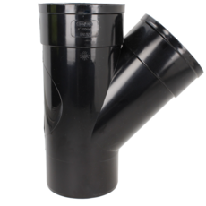 Solvent Weld Double Socket Branch 135Deg 110Mm - Black