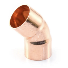 End Feed Obtuse Elbow 45 C X C - 22Mm
