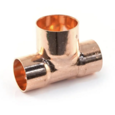 End Feed Reducing Tee - Both Ends - 15Mm X 15Mm X 22Mm