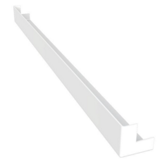 External Square Fascia Corner 600mm - White