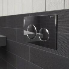 Viva Sanitary Skylo Ultra10 Gloss Dual Flush Plate Chrome