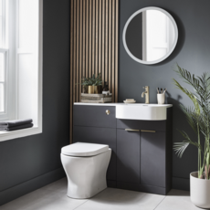 Kartell Fusion Wc Unit Matt Dark Grey