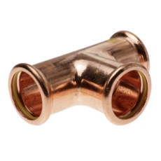 Press Fit Gas Tee - 22 X 22 X 15Mm Reducing Tee
