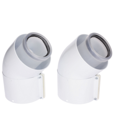 Glow-worm Pair of 45 Degree Flue Bends
