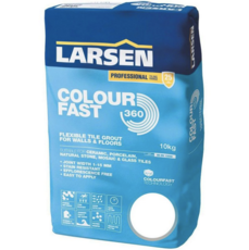 Larsen Colourfast 360 Flexible Grout 10kg - White