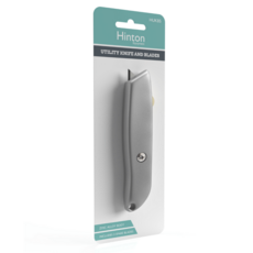Hinton Retractable Utility Knife C/W 3 Blades