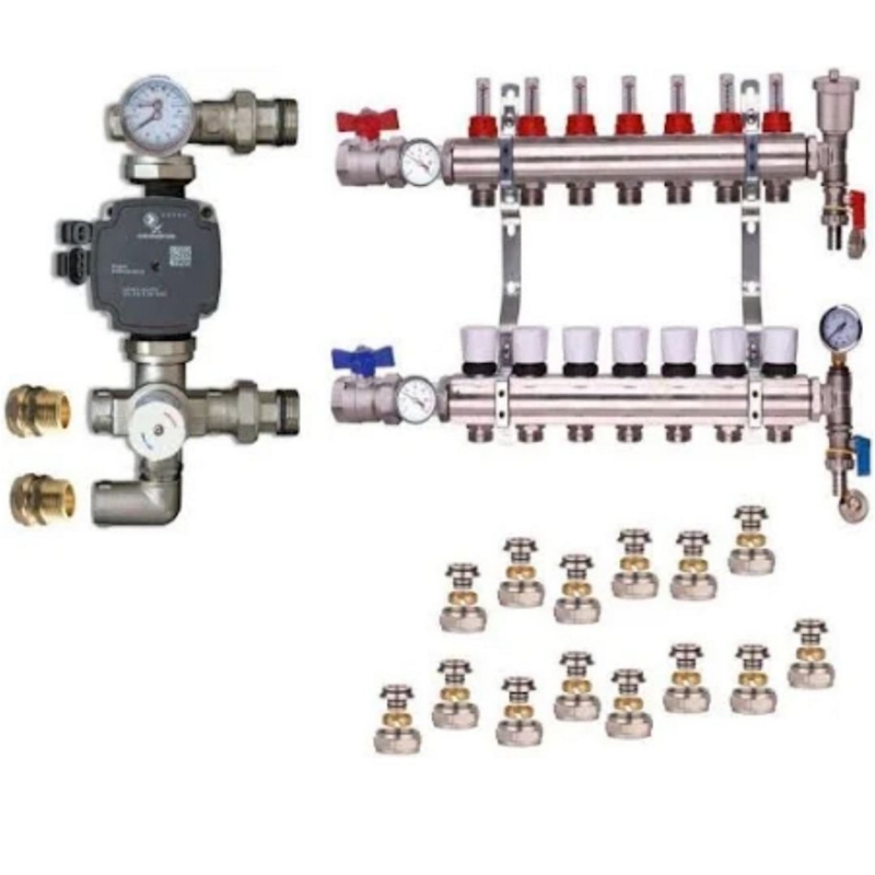 Underfloor Heating 6 Port Kit Complete Heating