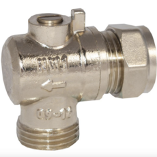 15mm X 1/2" Angled Flat Faced Isolating Valve