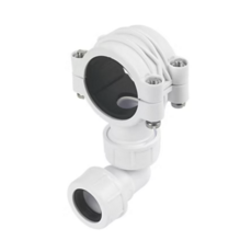 McAlpine Condensate Pipe Clamp - White