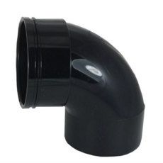Solvent Weld Single Socket Tight Bend 90Deg 110Mm - Black