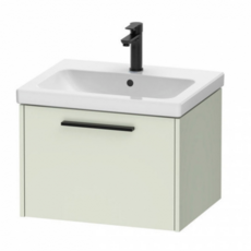 Duravit D-Code 600mm 1 Drawer Wall Hung Unit - Pale Green