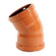 Underground Double Socket Elbow 30deg (110mm)