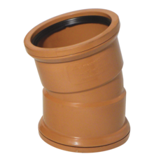 Underground Double Socket Elbow 15Deg (110Mm)