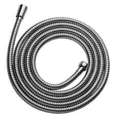 2.5M X 1/2" X 9mm Bore Shower Hose Chrome