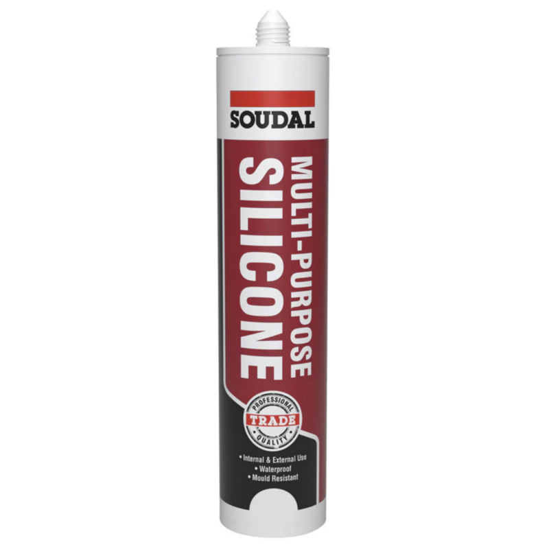Soudal Multi Purpose Silicone Sealant - Grey