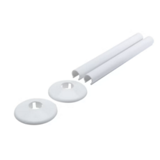 Talon Snappit White Radiator Pipe Covers and Collars 200mm